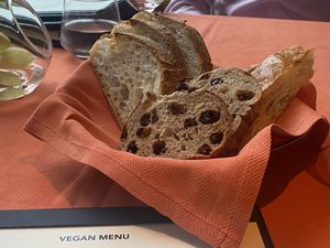 Vegan bread basket  at Wynn Hotel - Sinatra in Las Vegas