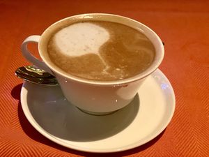 Almond milk latte at Wynn Hotel - Sinatra in Las Vegas