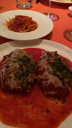 Gardein Parmigiana  at Wynn Hotel - Sinatra in Las Vegas