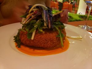 Vegan milanese at Wynn Hotel - Sinatra in Las Vegas