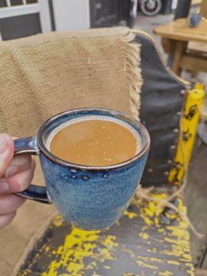 Americano with oat milk at The Black Sheep Hostel & Coffee Shack in Killarney