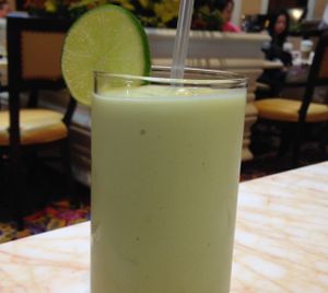 key lime pie smoothie at Wynn Hotel - Terrace Pointe Cafe in Las Vegas