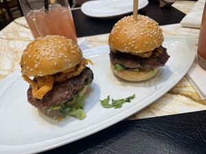 Sliders-delicious  at Wynn Hotel - Terrace Pointe Cafe in Las Vegas
