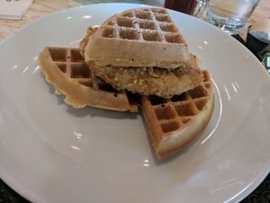 waffle at Wynn Hotel - Terrace Pointe Cafe in Las Vegas
