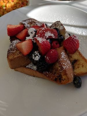 French Toast with Fresh Berries at Wynn Hotel - Terrace Pointe Cafe in Las Vegas