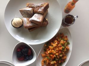 Vegan breakfast at Wynn Hotel - Terrace Pointe Cafe in Las Vegas