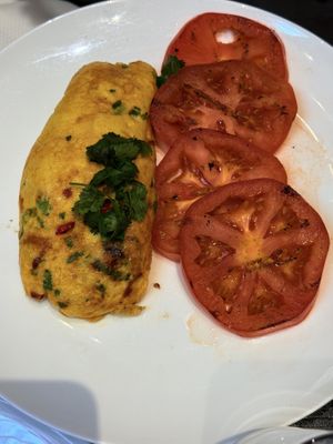 Just egg Spanish omelette  at Wynn Hotel - Terrace Pointe Cafe in Las Vegas