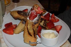 Vegan french toast at Wynn Hotel - Terrace Pointe Cafe in Las Vegas