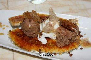 Vegan banana split at Wynn Hotel - Terrace Pointe Cafe in Las Vegas