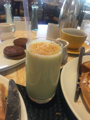 Key lime vegan smoothie at Wynn Hotel - Terrace Pointe Cafe in Las Vegas