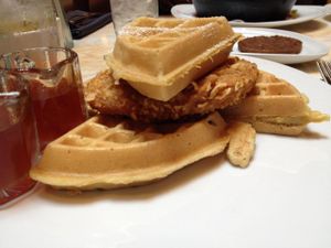 'Chicken' n Waffles at Wynn Hotel - Terrace Pointe Cafe in Las Vegas