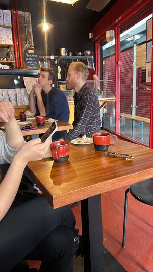 Small but very welcoming and popular  at Rons Coffee House in South East London