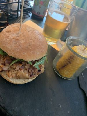 Veggieburger (ordered without cheese )  at La Madeleine in Alassio