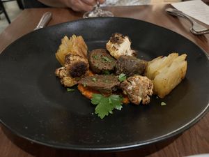 Fennel sausage - would for sure fool a meat eater  at Foglia in Bristol