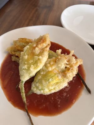 Squash Blossoms 10/10  at Foglia in Bristol