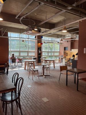 Interior. Many seats  at Coconuzm - 코코넛즘 in Seoul