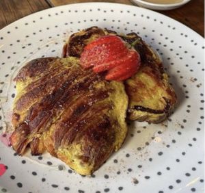 French Toast with Apple honi   at Wtf Plant? in Cape Town