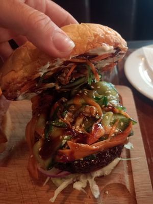 Vietnamese burger at Wtf Plant? in Cape Town