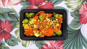 Vegan Garlic and peppers. at Mile High Thai - Vegan in Denver