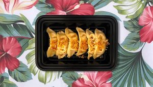 Vegan Potstickers. at Mile High Thai - Vegan in Denver