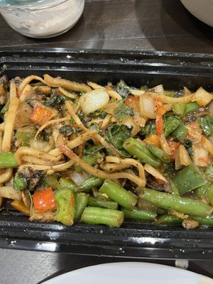 Vegan Thai Basil Veggies  at Mile High Thai - Vegan in Denver