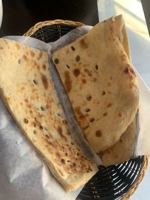 Their naan is vegan!  at Indian Paradise in Chicago