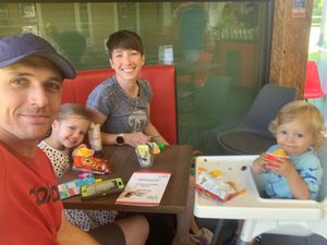 Family pic  at Esposito's in Kirkby