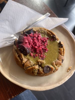 Pistachio chocolate chip cookie  at Bird Flower in The Hague