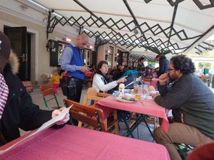 Het terras at Königlicher Hirschgarten in Munich