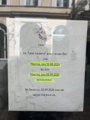 Aktuell geschlossen.  at Liebe Liesbeth in Schwerin