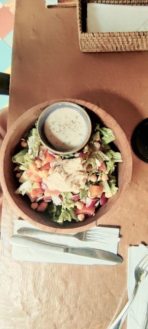 Chickpea salad at Bali Bohemia in Ubud