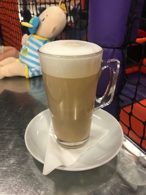 Coconut latte  at PlayTown in Southport
