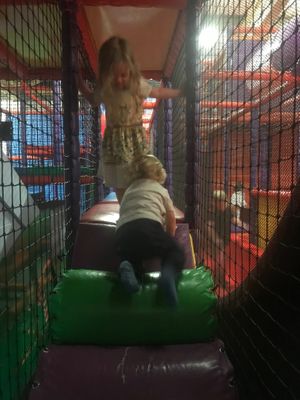Climbing at PlayTown in Southport