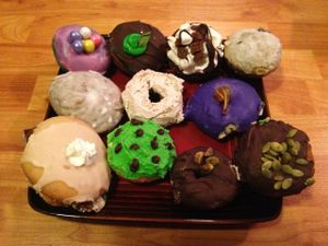 So many delicious donuts fr their Donut Fest held each Oct!  at The Clever Rabbit in Edmonton