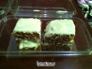 Vegan carrot cake. This is soo good that I, a carrot cake hater, love it! at The Clever Rabbit in Edmonton