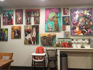 Beautiful art at The Clever Rabbit in Edmonton
