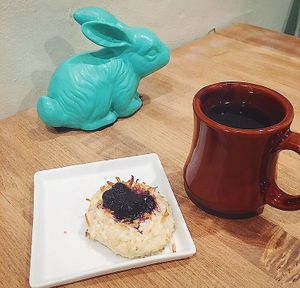 Those coconut macaroons OMG ?  at The Clever Rabbit in Edmonton