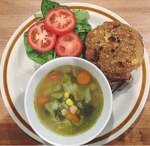 Sour and burger ? so good at The Clever Rabbit in Edmonton