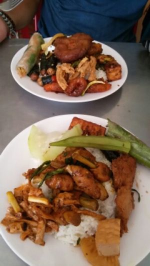 Delicious street food style at Khanh Ly Vegetarian Food in Phu Quoc