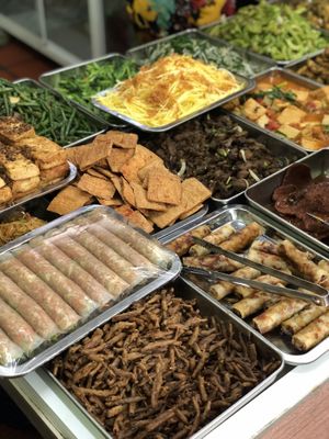 Buffet  at Khanh Ly Vegetarian Food in Phu Quoc