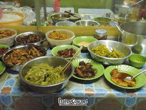 The buffett at Khanh Ly Vegetarian Food in Phu Quoc