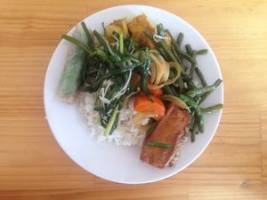 40.000 for this plate  at Khanh Ly Vegetarian Food in Phu Quoc