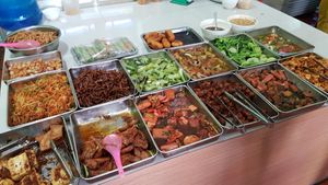 the buffet. more infos and a vegan guide for Phu Quoc at www.the-vegan-travelers.com at Khanh Ly Vegetarian Food in Phu Quoc