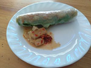 Spring roll at Khanh Ly Vegetarian Food in Phu Quoc