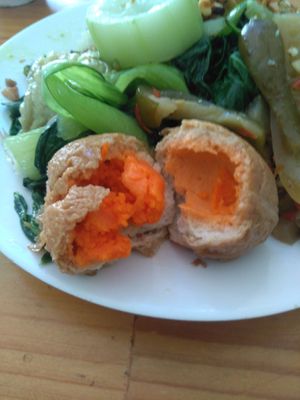 The egg at Khanh Ly Vegetarian Food in Phu Quoc