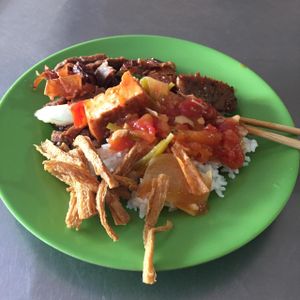 Delicious mock meat! at Khanh Ly Vegetarian Food in Phu Quoc