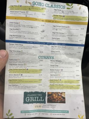 Vegan and veggie menu   at Soho Tavern in Kibblesworth