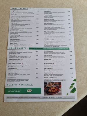 Vegan/vegetarian menu. Most can be veganised at Soho Tavern in Kibblesworth