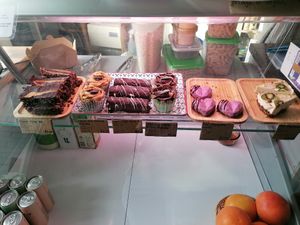 Cake fridge at Santih Holistics in Kidderminster