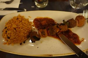 Main course skewer at Disneyland - Silver Spur in Chessy